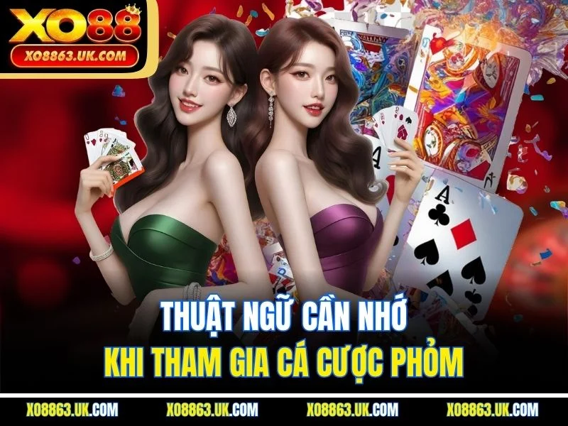 Thuật ngữ cần nhớ khi tham gia cá cược Phỏm
